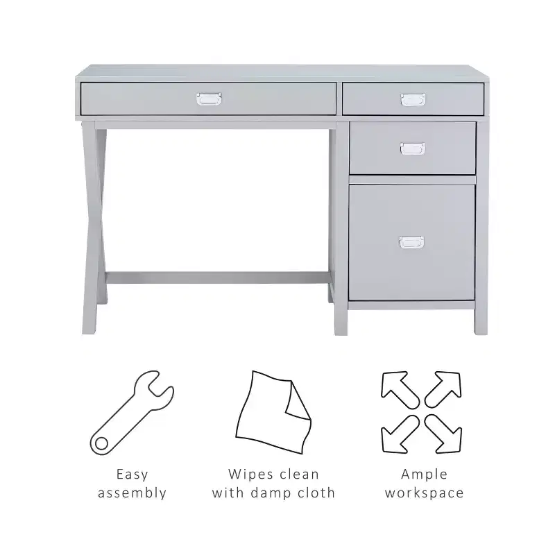 Peggy Side Storage Desk - Linon