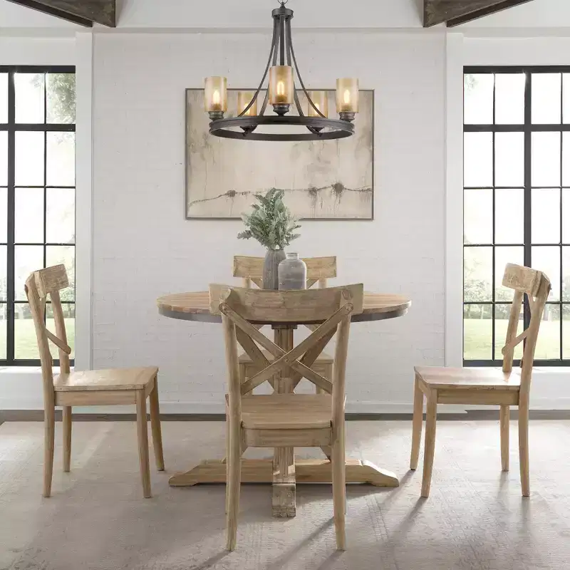 Keaton Round Standard Height Dining Table Beach
