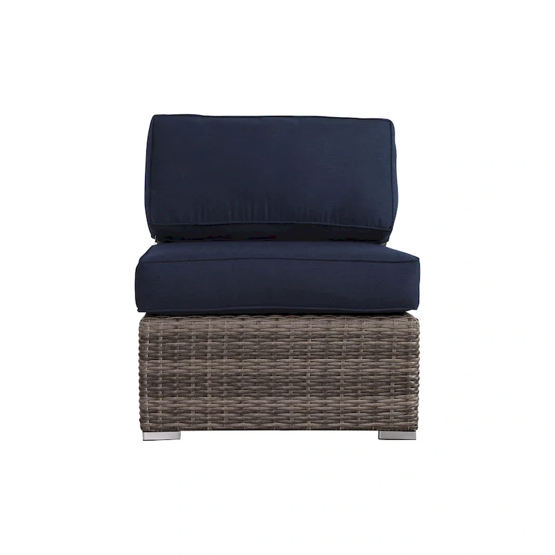 Wicker/Rattan 4 - Person Seating Group with Sunbrella Cushions