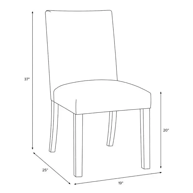 Skyline Furniture Hendrix Dining Chair in Damask