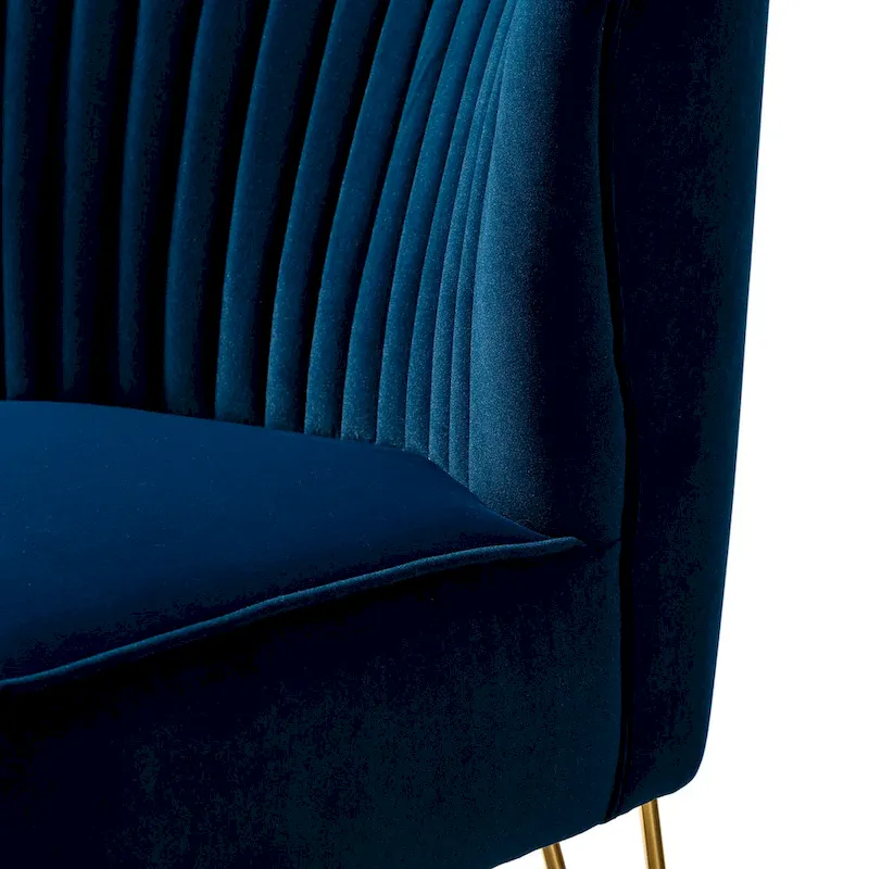 Barto Upholstered Side Chair with Tufted Back Set of 2 by HULALA HOME