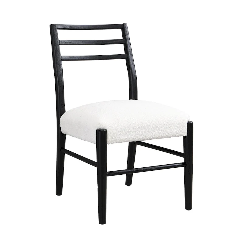 Fescue Fabric and Rubberwood Upholstered Dining Chairs (Set of 2) by Christopher Knight Home