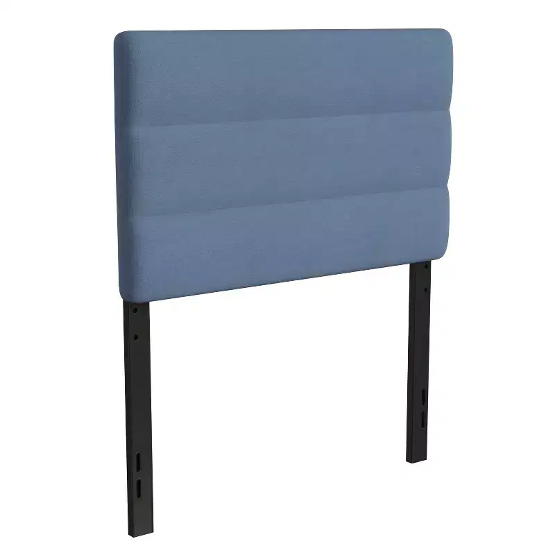 Channel Stitched Upholstered Headboard with Adjustable Height from 44.5 to 57.25 Inches
