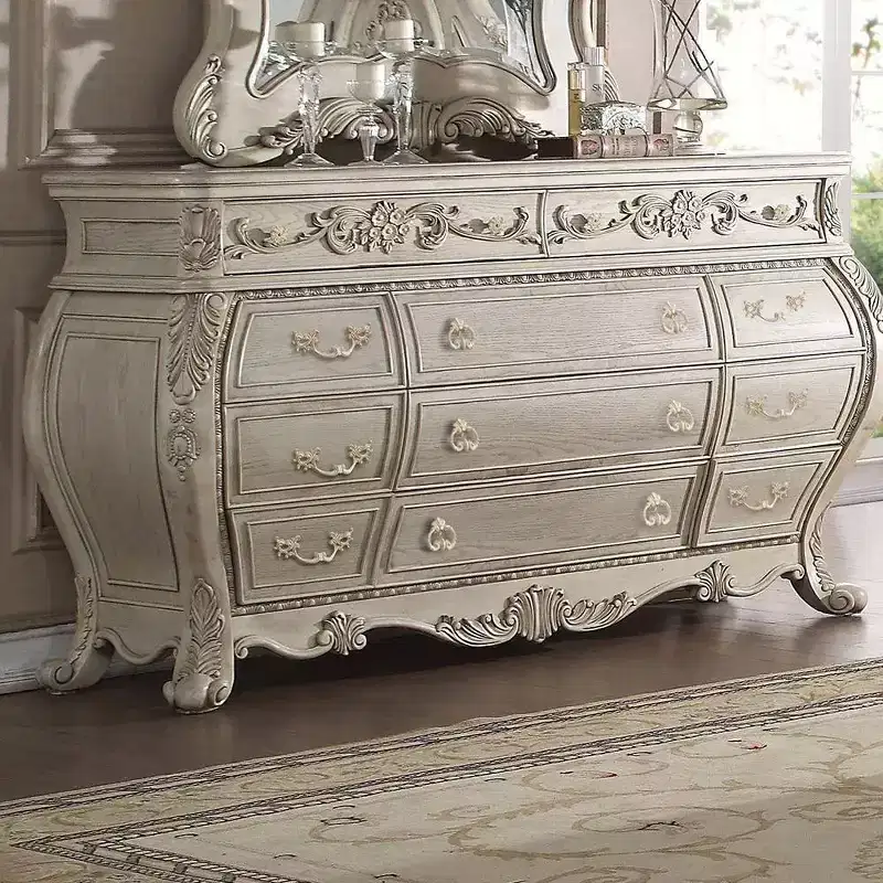 Dresser Antique White Finish
