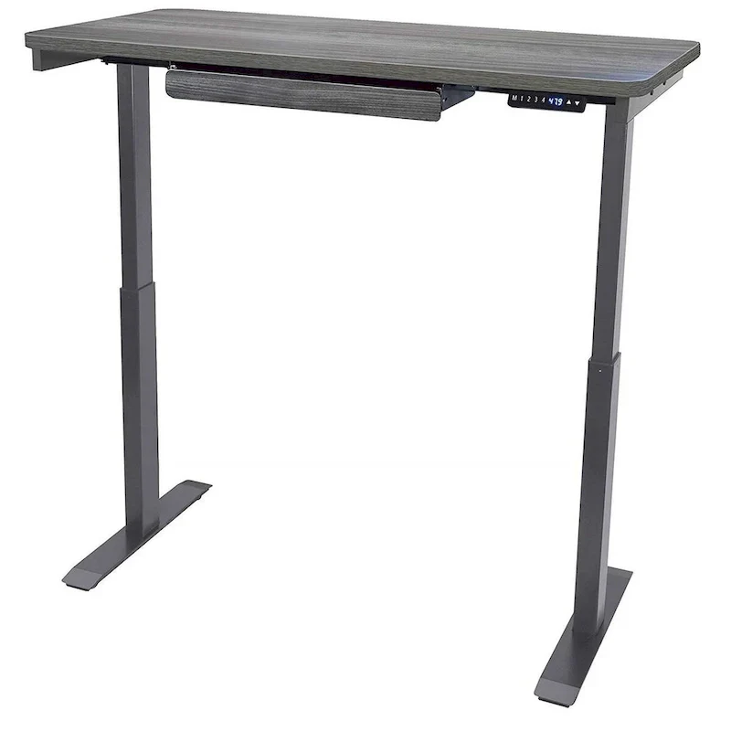 White / Graphite / Walnut / Black Electric Standing Desk, Single Person, 48
