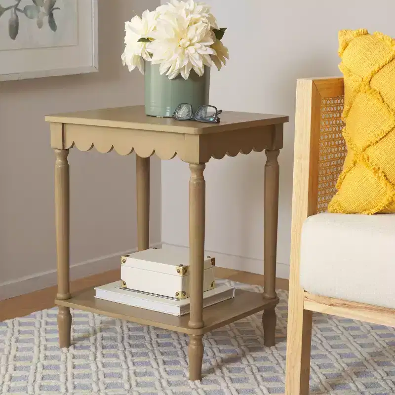 Farmhouse Style Pine & MDF Accent Table