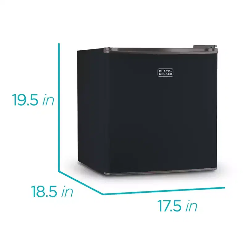 BLACK+DECKER Compact Refrigerator 1.7 Cu. Ft. with Door Storage