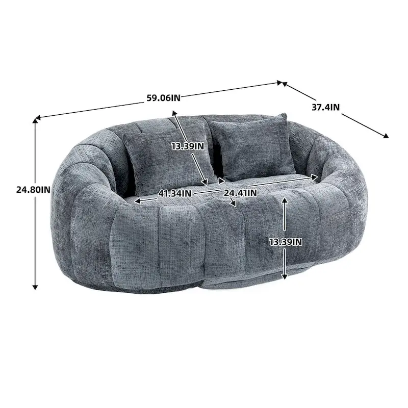 Bean Bag Chair with Foam Filling