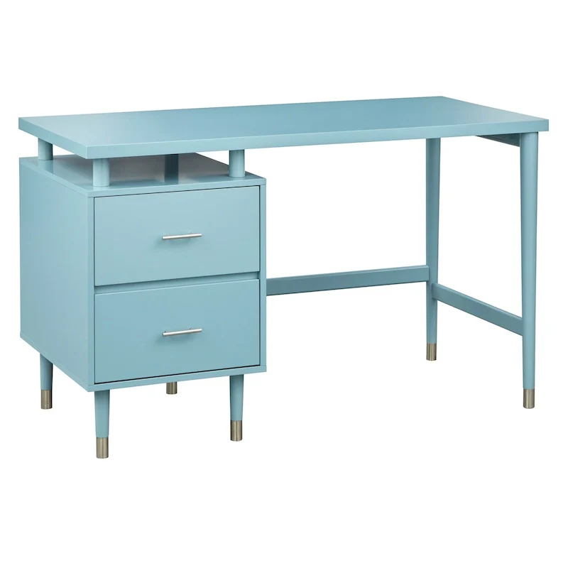 2-Drawer Mid-Century Modern Desk