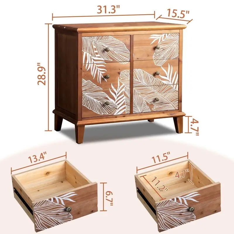 Solid wood Dresser chest