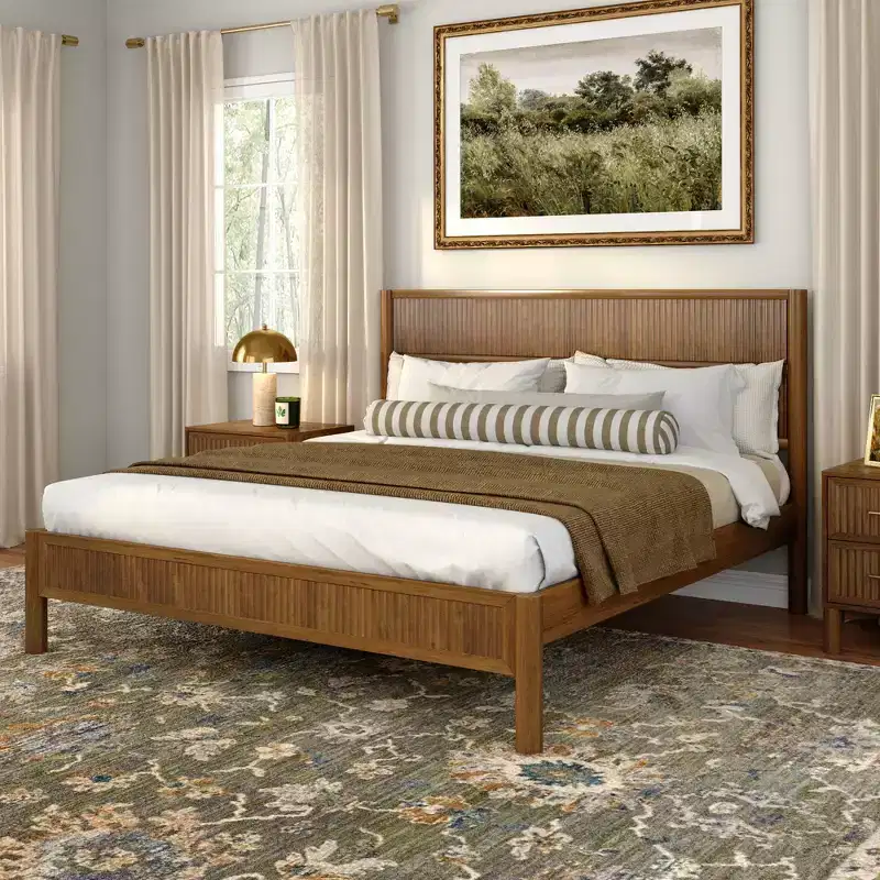 Sera Fluted King Bed