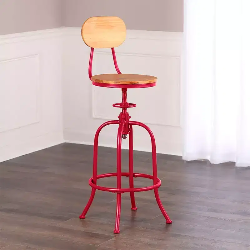 The Adjustable Swivel Stool with Back -