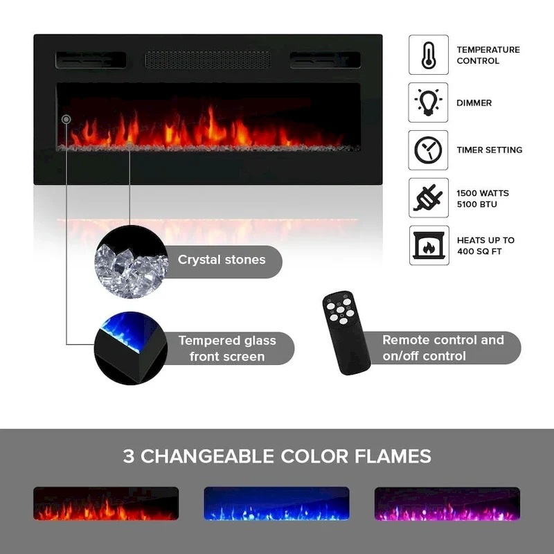 Karp BL-EF Fireplace TV Stand