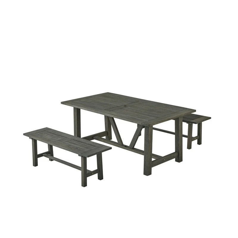 Best Quality Furniture Wood Patio Sets with Umbrella Hole