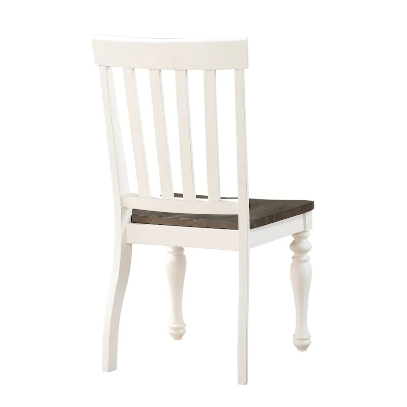 Steve Silver Jillian Farmhouse Two-Tone Side Chair, Set of 2