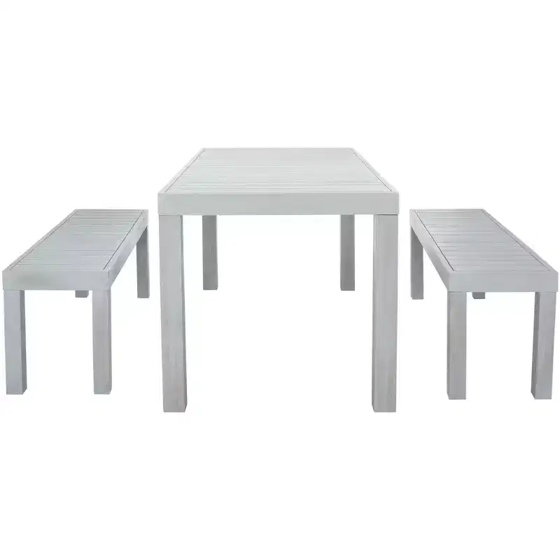 Dario 3 Piece Set With Two Benches - Indoor/Outdoor - PAT7029 - Safavieh
