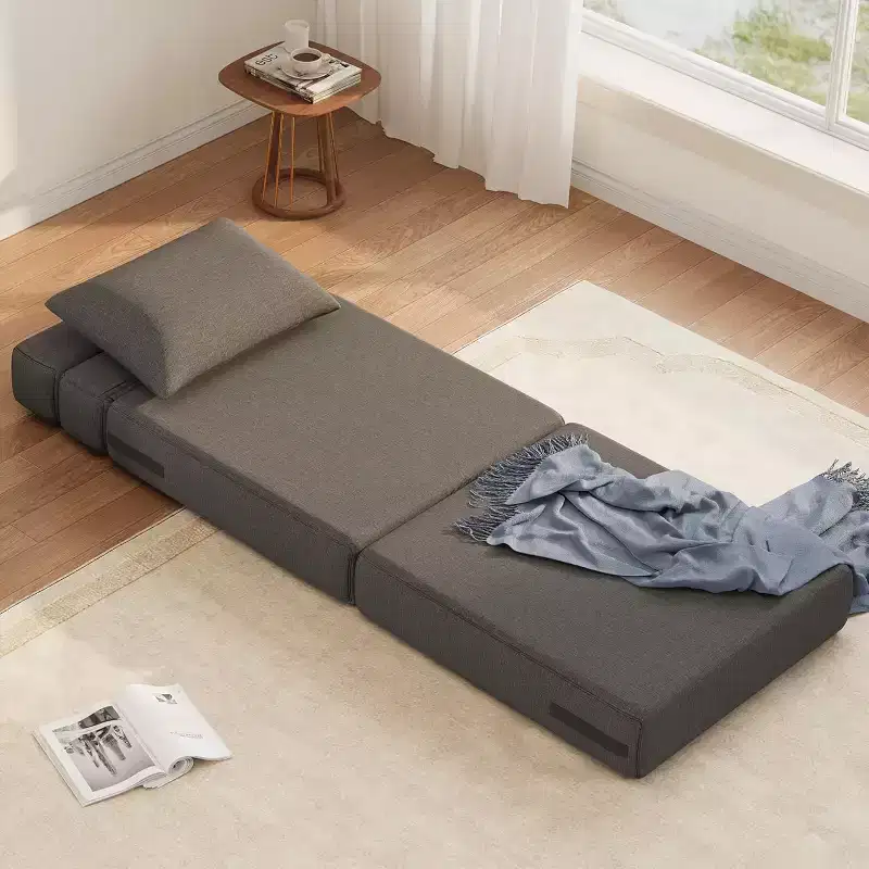 Modern Convertible Sleeper Chair with Upgraded Pillow, Foldable Memory Foam Sleepers, Comfy Floor Sofa