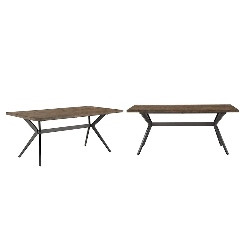 Vaduz 70 Iron Grey Metal Base 4-6 Person Dining Table