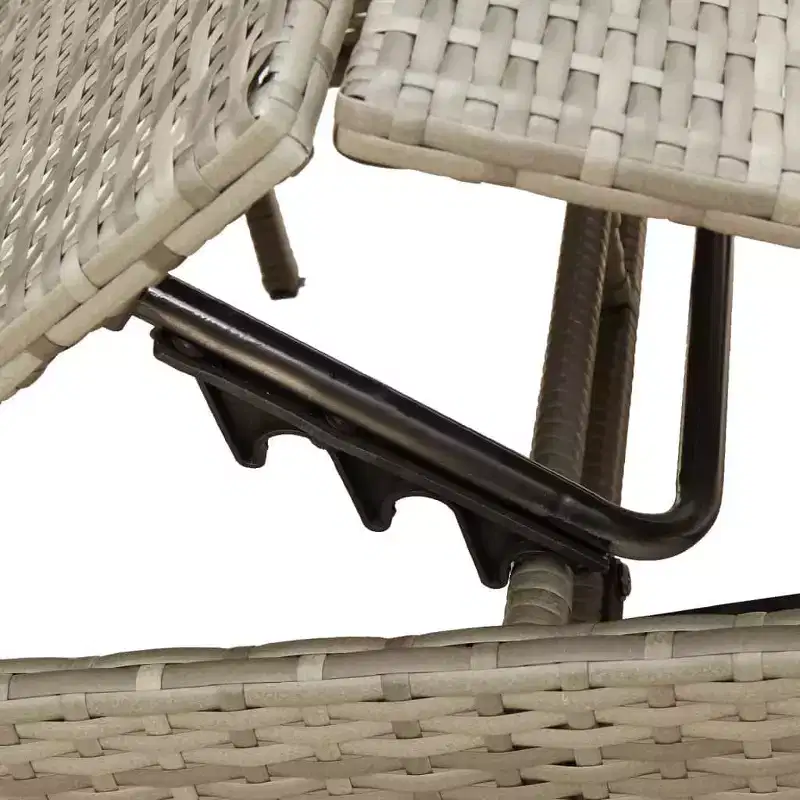 vidaXL Sun Lounger Grey