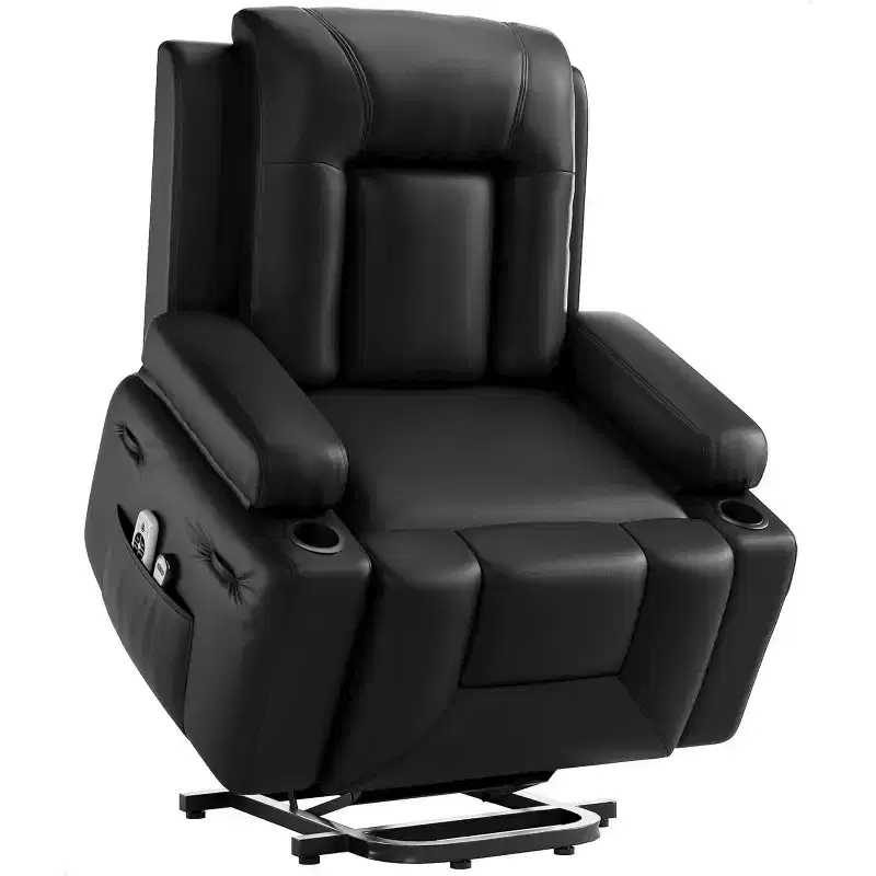 Acekool Recliner Chair, Faux PU Leather Adjustable Chair, for Living Room Elderly Mobility