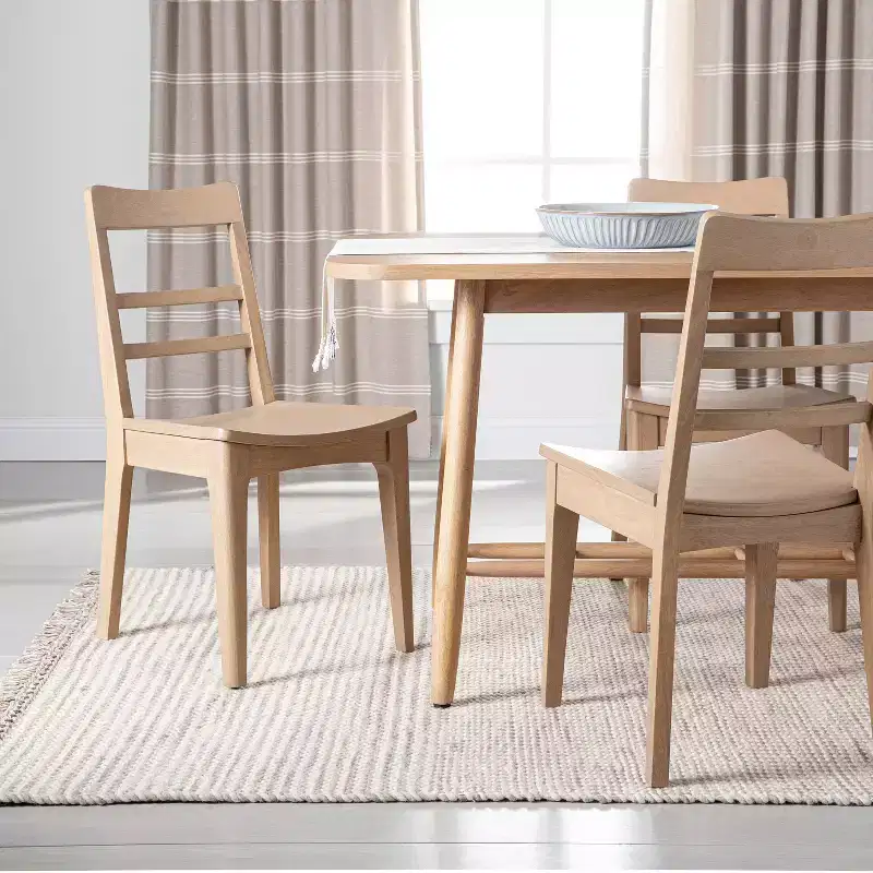 2pk Wood Ladder Back Dining Chair Set - Hearth & Hand with Magnolia