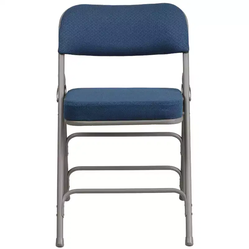 Flash Furniture 2 Pack HERCULES Series Premium Curved Triple Braced & Hinged Fabric Upholstered Metal Folding Chair