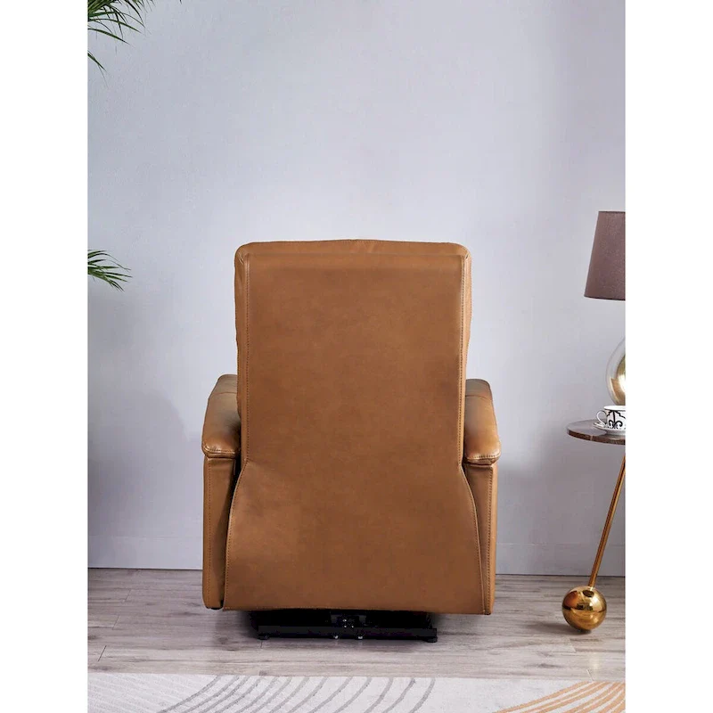 Hydeline Logan Power Headrest Top Grain Leather Recliner Chair