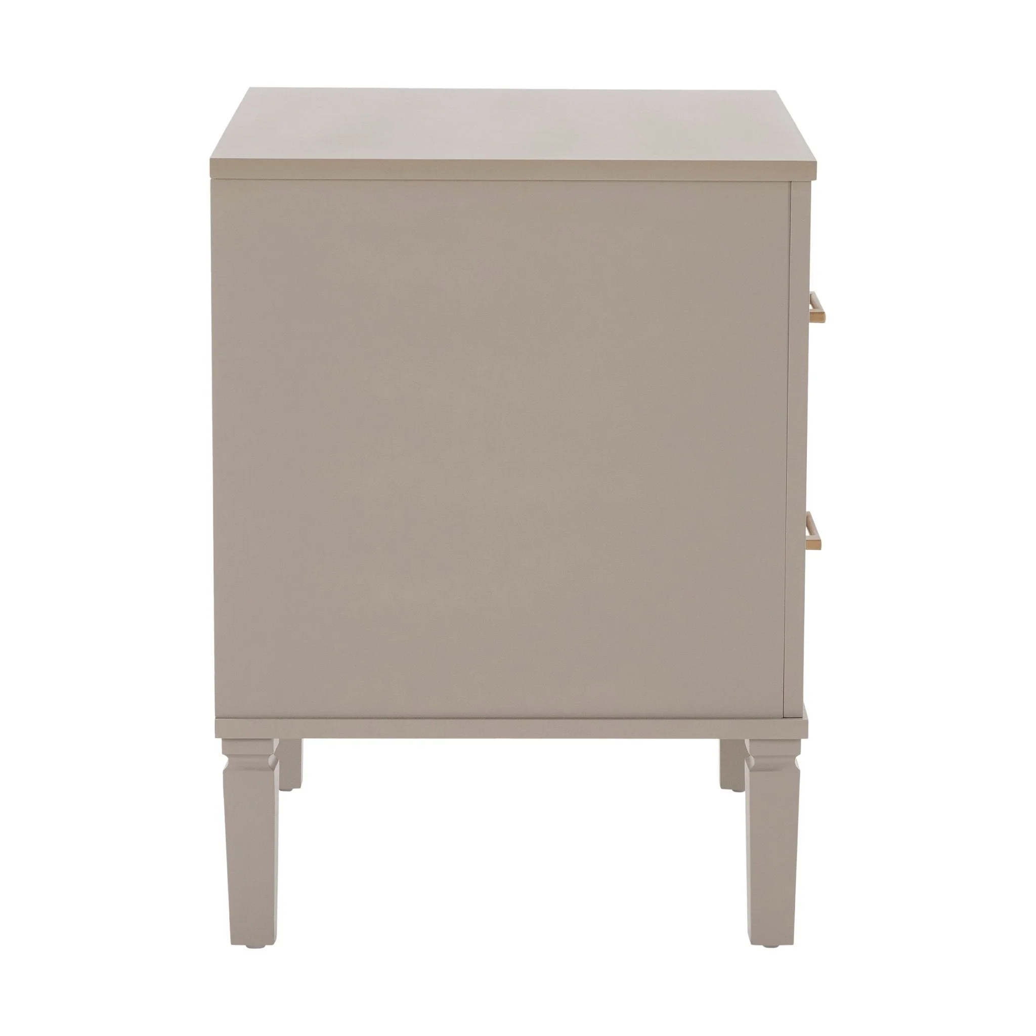 2 Drawer Bedside Table - Taupe
