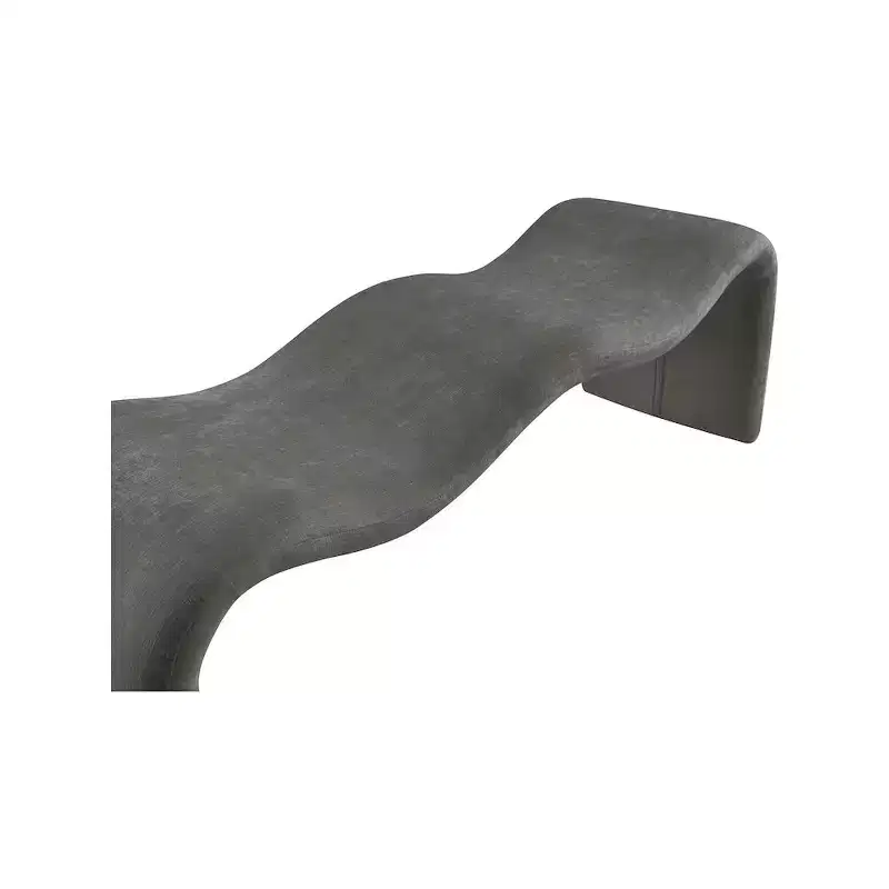 Meridian Furniture,Willow Chenille Fabric Bench