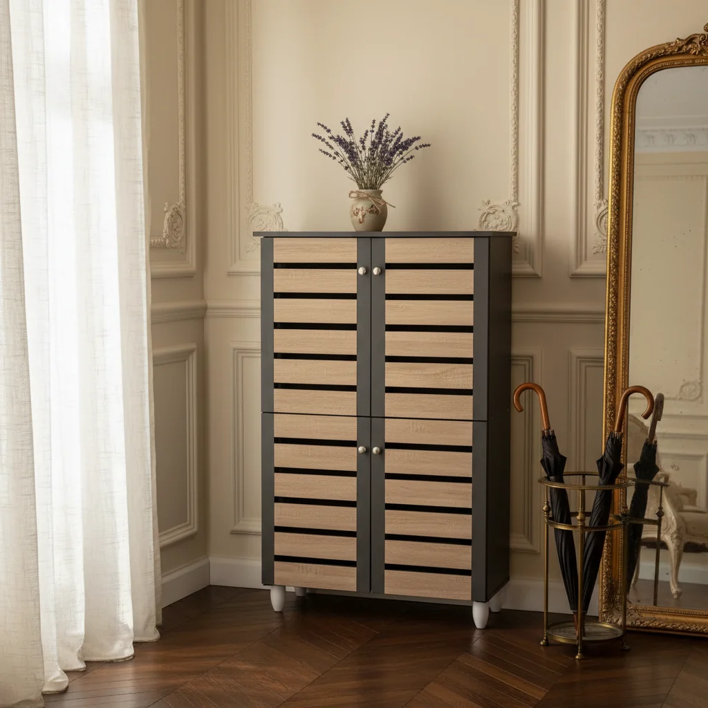 Contemporary Shoe Storage Cabinet