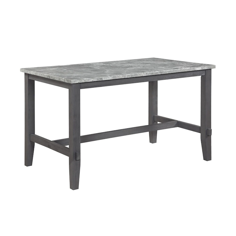 Hudson Marble 7pc Counter Height Set