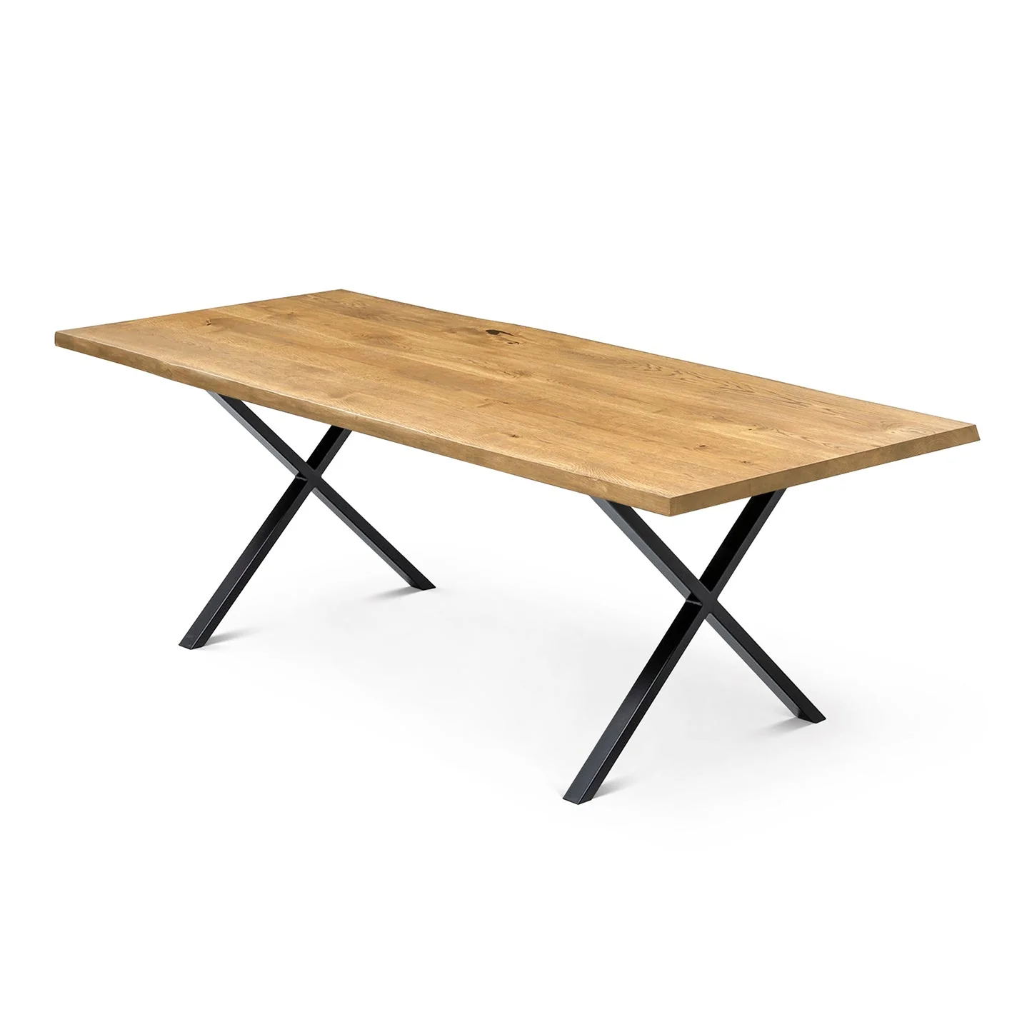 Oak Dining Table - Handcrafted from solid wood - this exquisite large oak dining table is a stunning addition to any home - Its