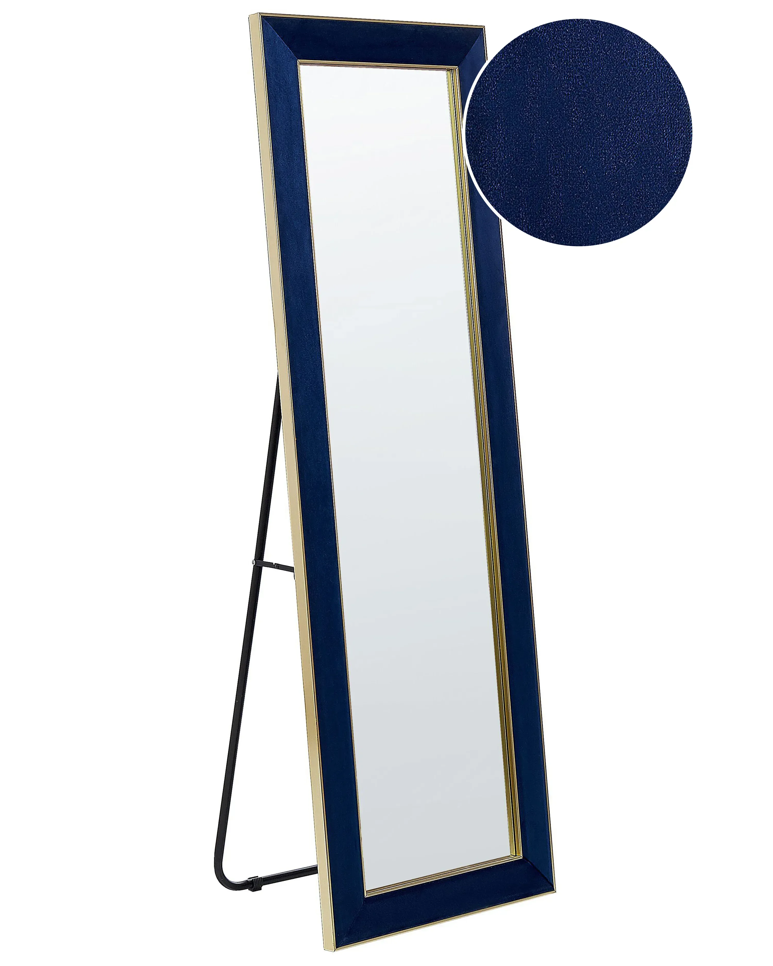 Specchio da terra Velluto Blu marino 50x150 cm