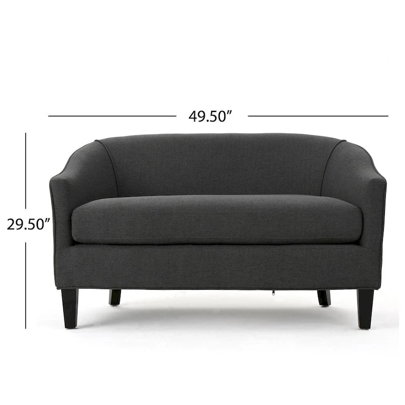 Justine Fabric Loveseat by Christopher Knight Home