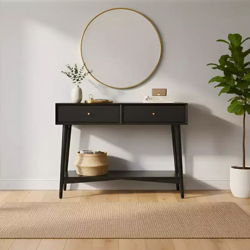 Flynn Console Table, Black