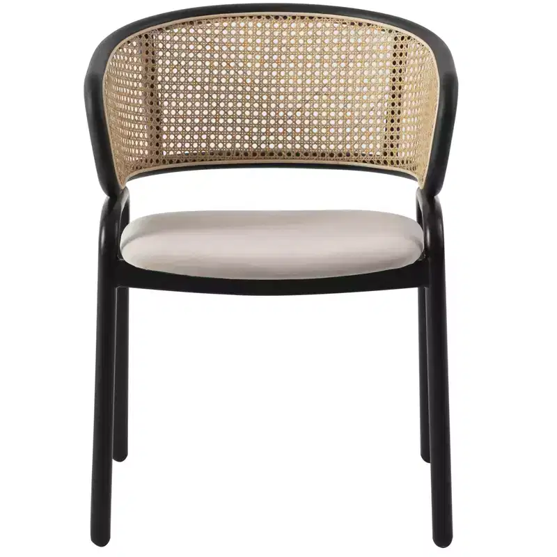 LeisureMod Ravenna 7-pc Dining Set, 63 Rectangular Table and 6 Ervilla Chairs