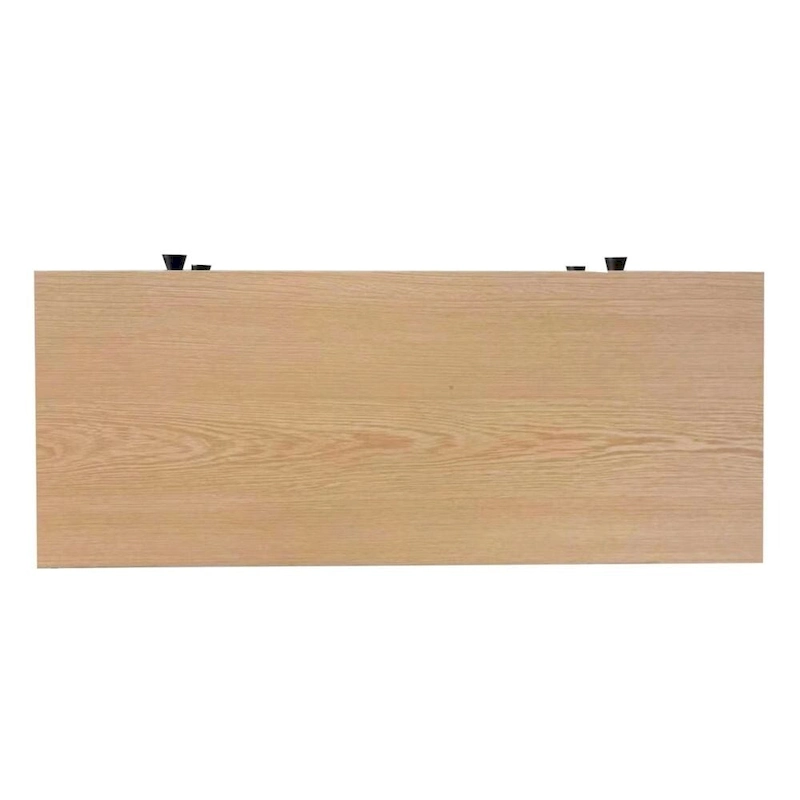 Wood Pattern Top Shoe Cabinet with Flip Drawers and Adjustable Panel