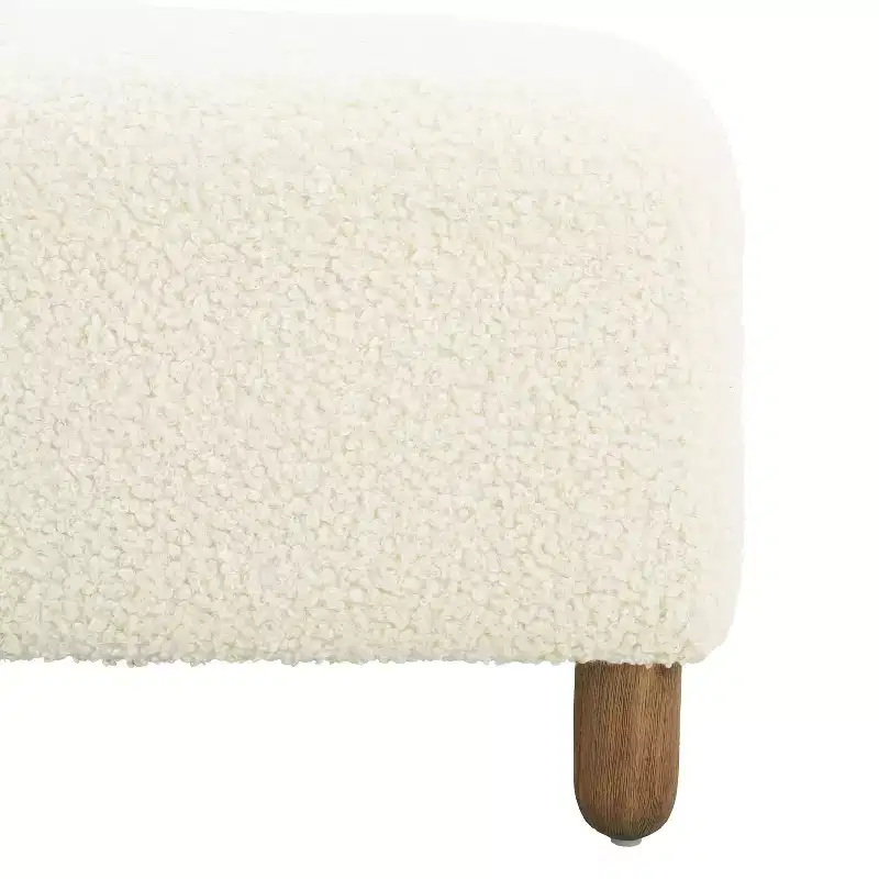 Christopher Knight Home Felix Wood Upholstered Ottoman
