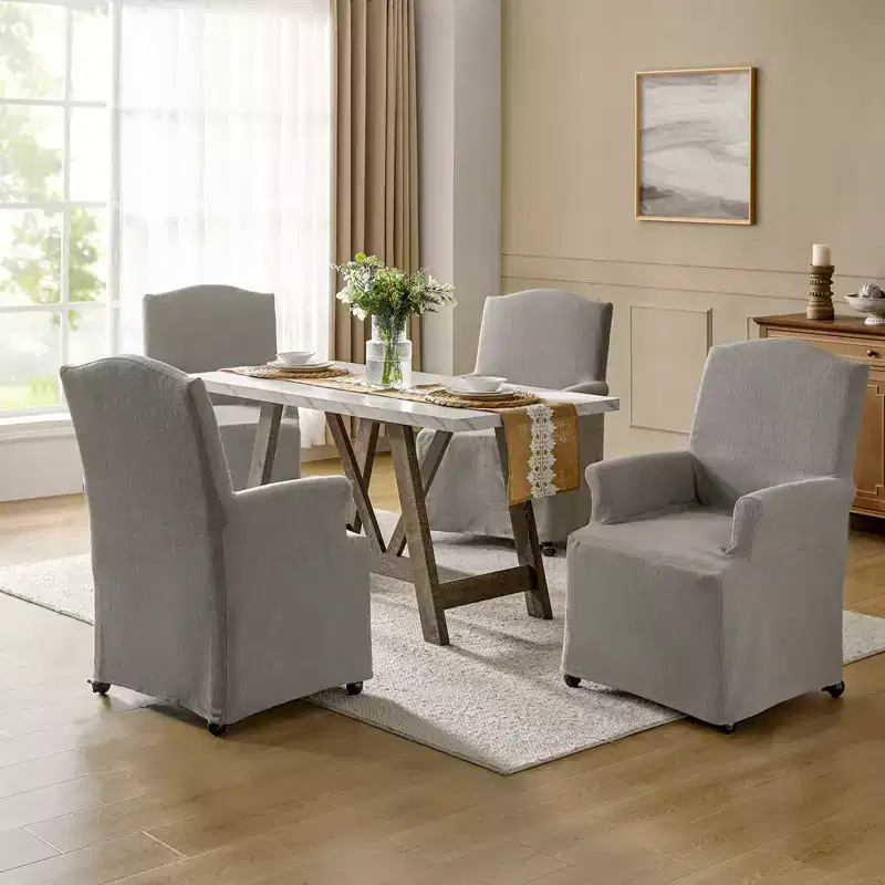 Arnold dining chair Set of 4 roll arms|ARTFUL LIVING DESIGN
