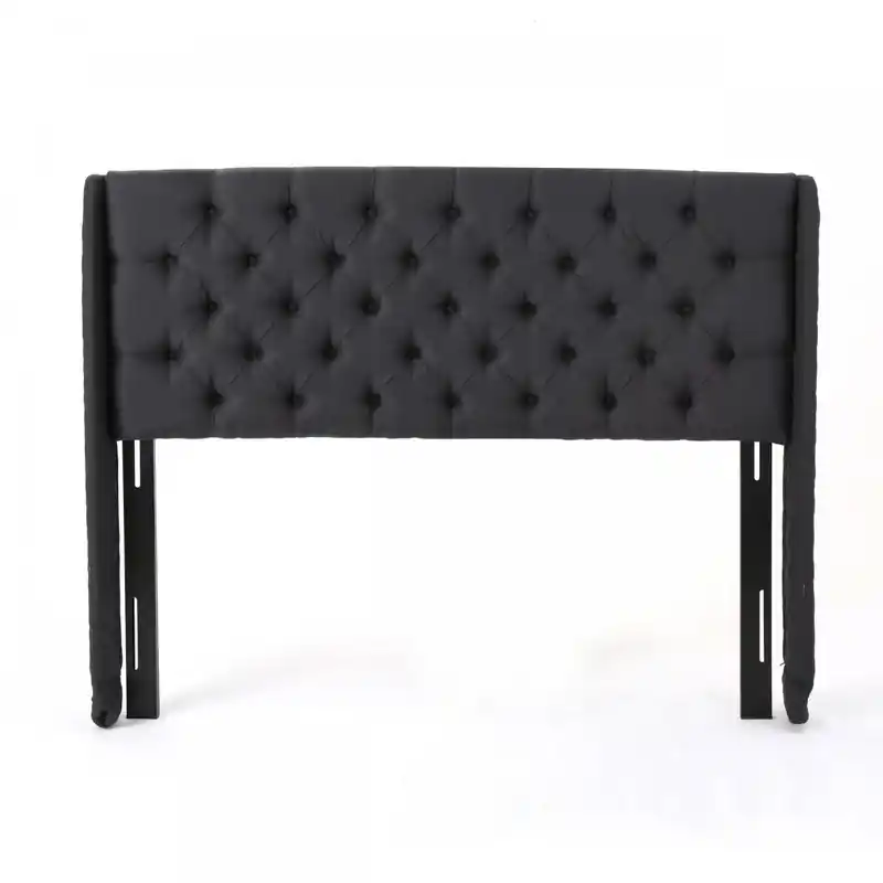 Hansen Upholstered Wingback Headboard With Button Tufting