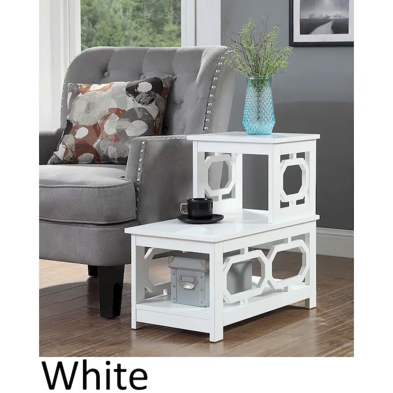 2-Tier L-Shaped End Table
