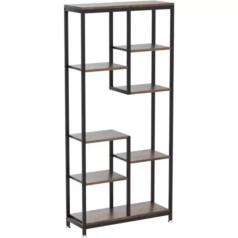 Tribesigns 6-Tier 8-Shelf Open Bookshelf