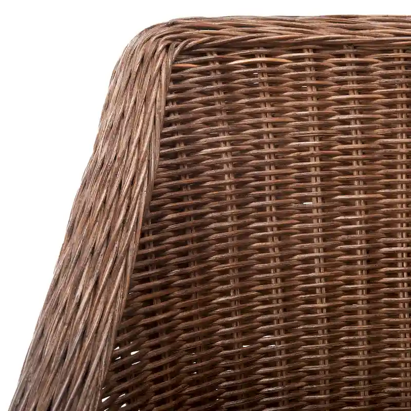 SAFAVIEH Duyen Dining Multi/ Brown Arm Chair - 23 x 23.3 x 34 - 23Wx23Dx34H