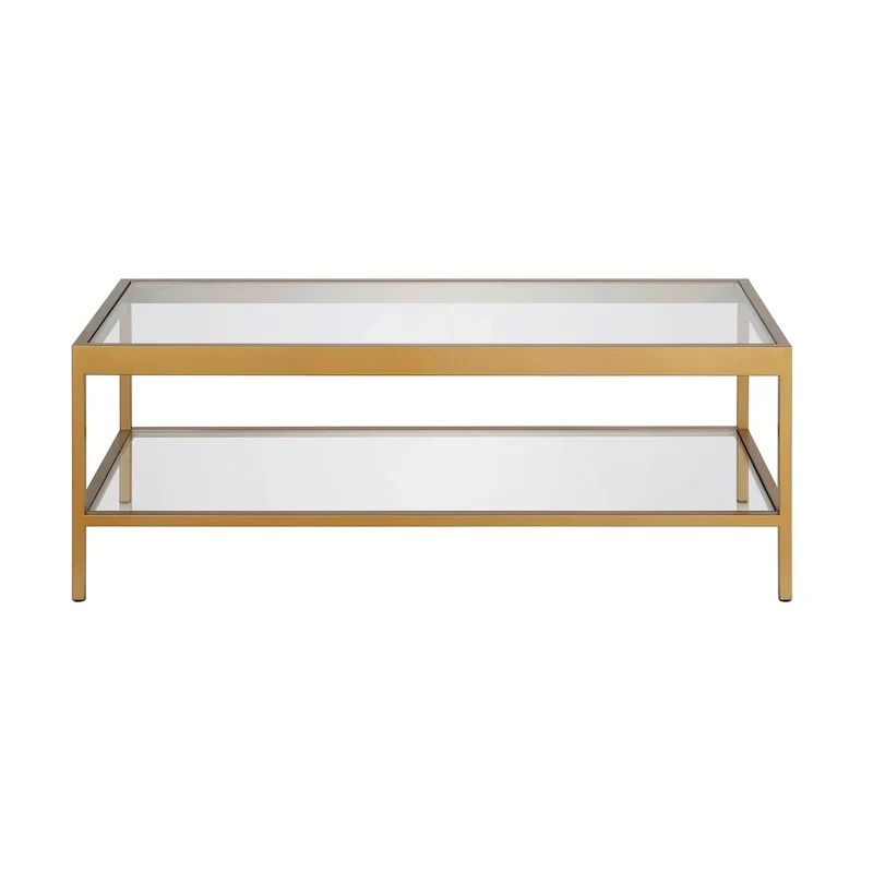 Alexis Metal and Glass Coffee Table