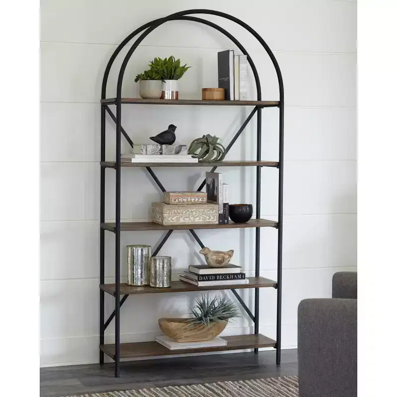 72.38 Galtbury Bookcase - Black/Brown - Signature Design by Ashley