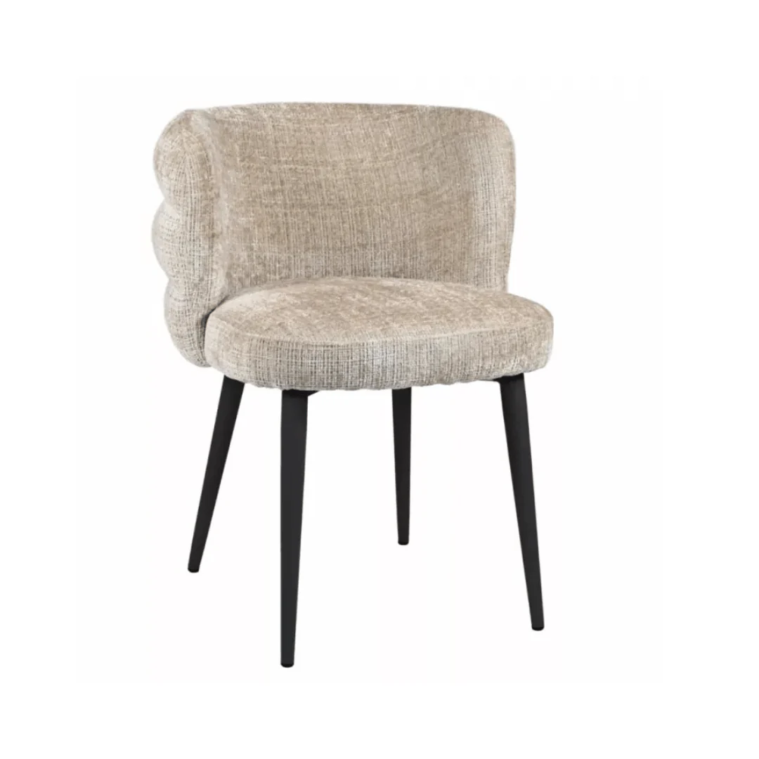 Chenille Dining Chair with Ergonomic for Dining Room