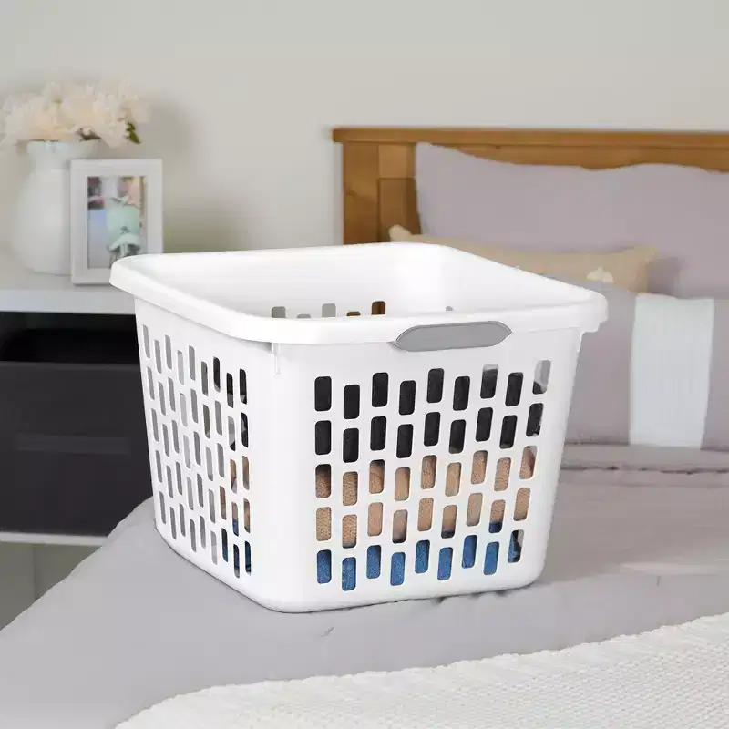 Sterilite Laundry Basket, Plastic Hamper with Handles