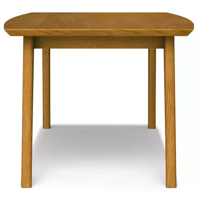 Mid-Century Rectangle Dining Table, Rubberwood Frame, Seats 6, Brown, 66