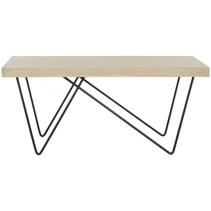 Amos Coffee Table - Light Brown - Safavieh