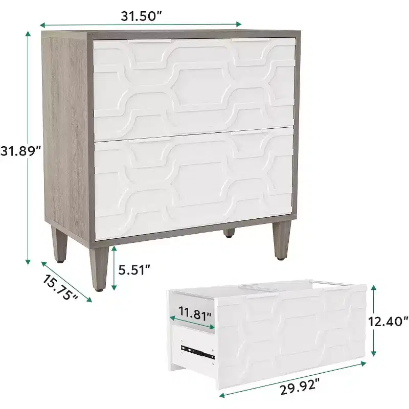 2 Drawer Lateral File Cabinet, Office Filing Cabinet